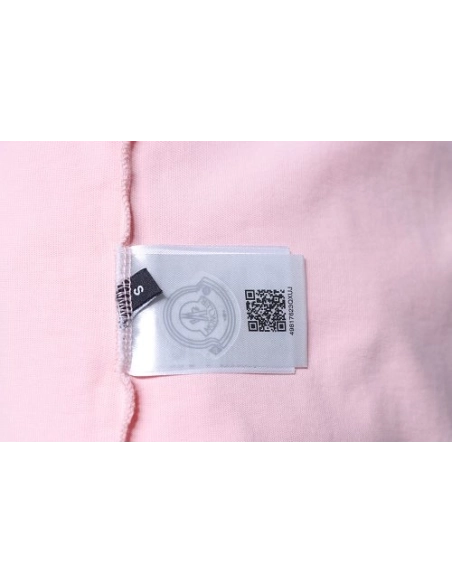 Moncler M-Embroidered Letter T-Shirt Pink,Moncler T-Shirts,T-Shirts,CLOTHES