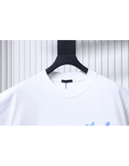 Moncler M-Embroidered Letter T-Shirt White,Moncler T-Shirts,T-Shirts,CLOTHES