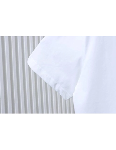 Moncler Red Logo T-Shirt White,Moncler T-Shirts,T-Shirts,CLOTHES