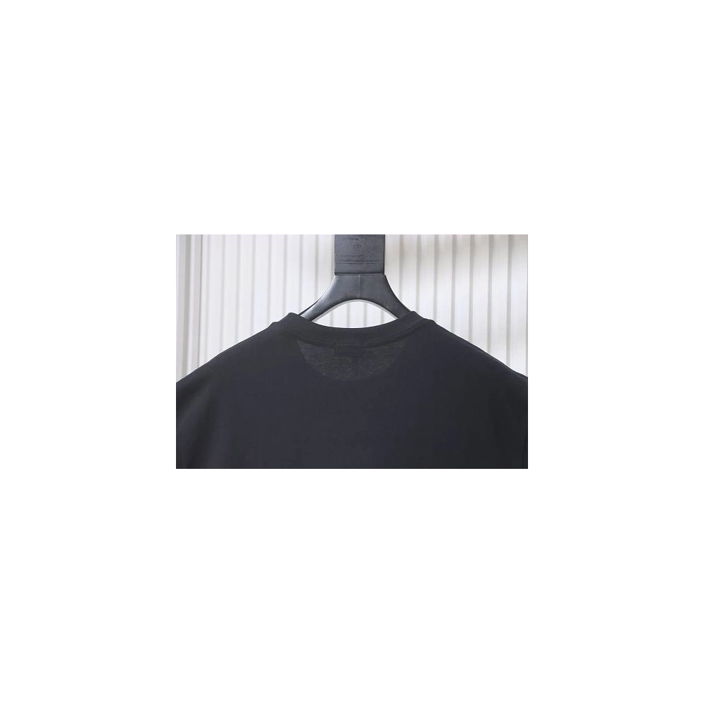 Moncler Small Embroidered Chest Logo T-Shirt Black,Moncler T-Shirts,T-Shirts,CLOTHES