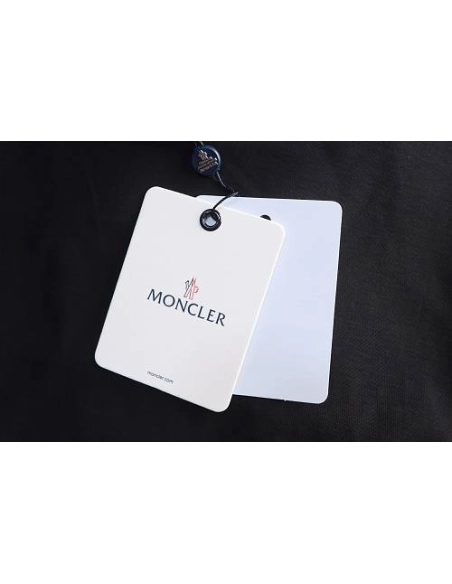 Moncler Small Embroidered Chest Logo T-Shirt Black,Moncler T-Shirts,T-Shirts,CLOTHES
