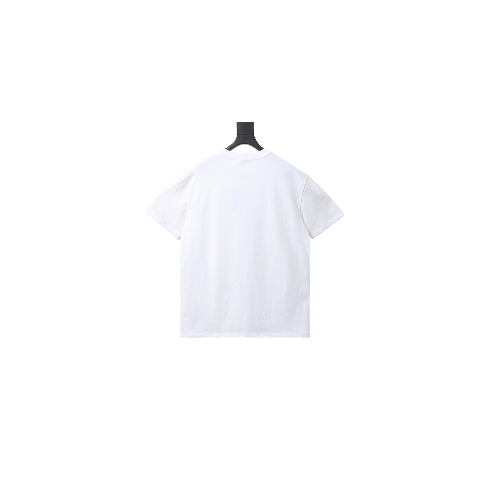 Moncler Small Embroidered Chest Logo T-Shirt White,Moncler T-Shirts,T-Shirts,CLOTHES