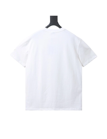Moncler Small Embroidered Chest Logo T-Shirt White,Moncler T-Shirts,T-Shirts,CLOTHES