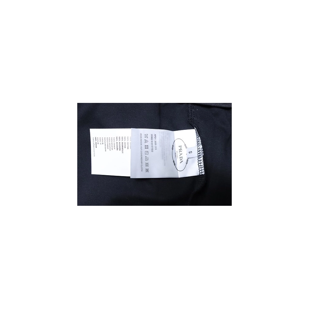 Prada Black Shorts with Striped Hem,Prada Shorts,Shorts,CLOTHES