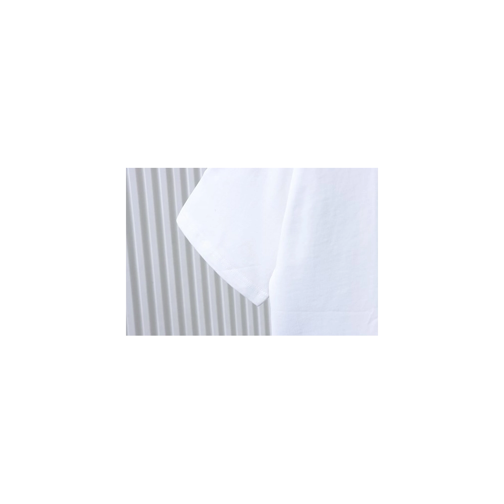 Prada Genuine Leather Black Pocket T-shirt White,Prada T-shirts,T-Shirts,CLOTHES