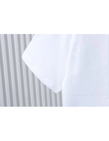 Prada Genuine Leather Black Pocket T-shirt White,Prada T-shirts,T-Shirts,CLOTHES