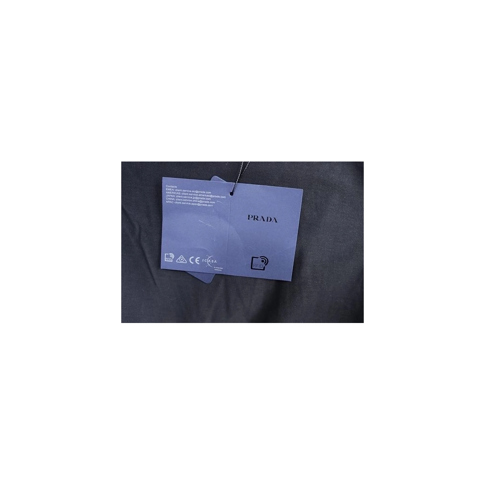 Prada Label Pocket T-shirt Black,Prada T-shirts,T-Shirts,CLOTHES