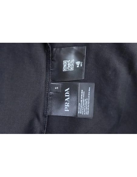 Prada Label Pocket T-shirt Black,Prada T-shirts,T-Shirts,CLOTHES