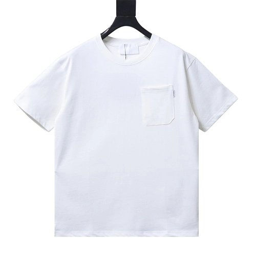 Prada Label Pocket T-shirt White,Prada T-shirts,T-Shirts,CLOTHES