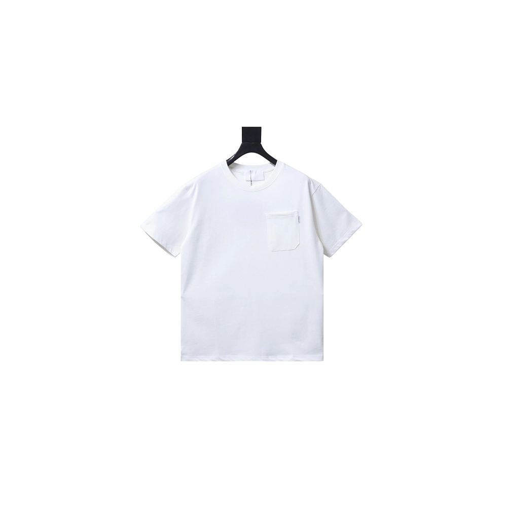 Prada Label Pocket T-shirt White,Prada T-shirts,T-Shirts,CLOTHES