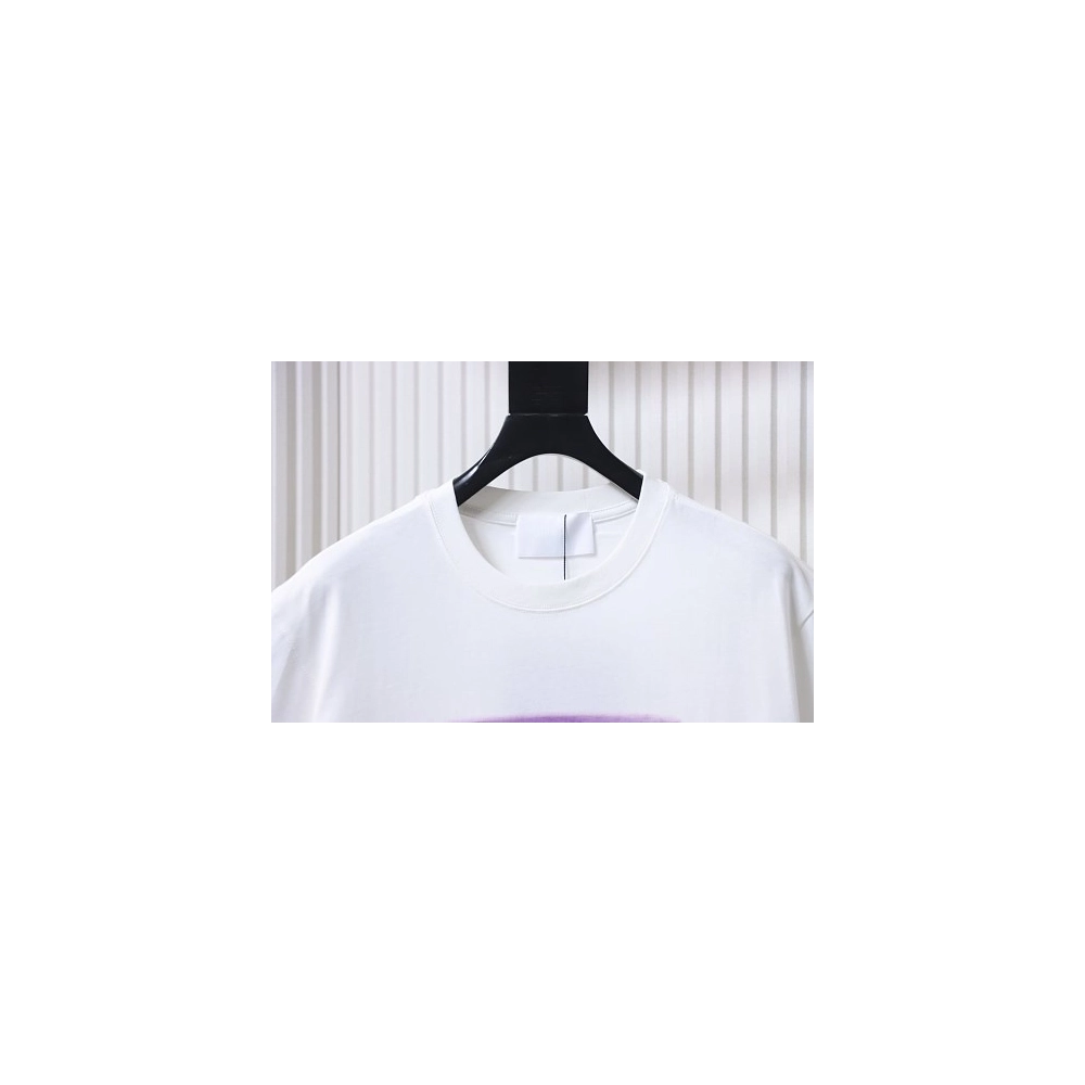 Prada Painted Logo Print T-shirt White,Prada T-shirts,T-Shirts,CLOTHES