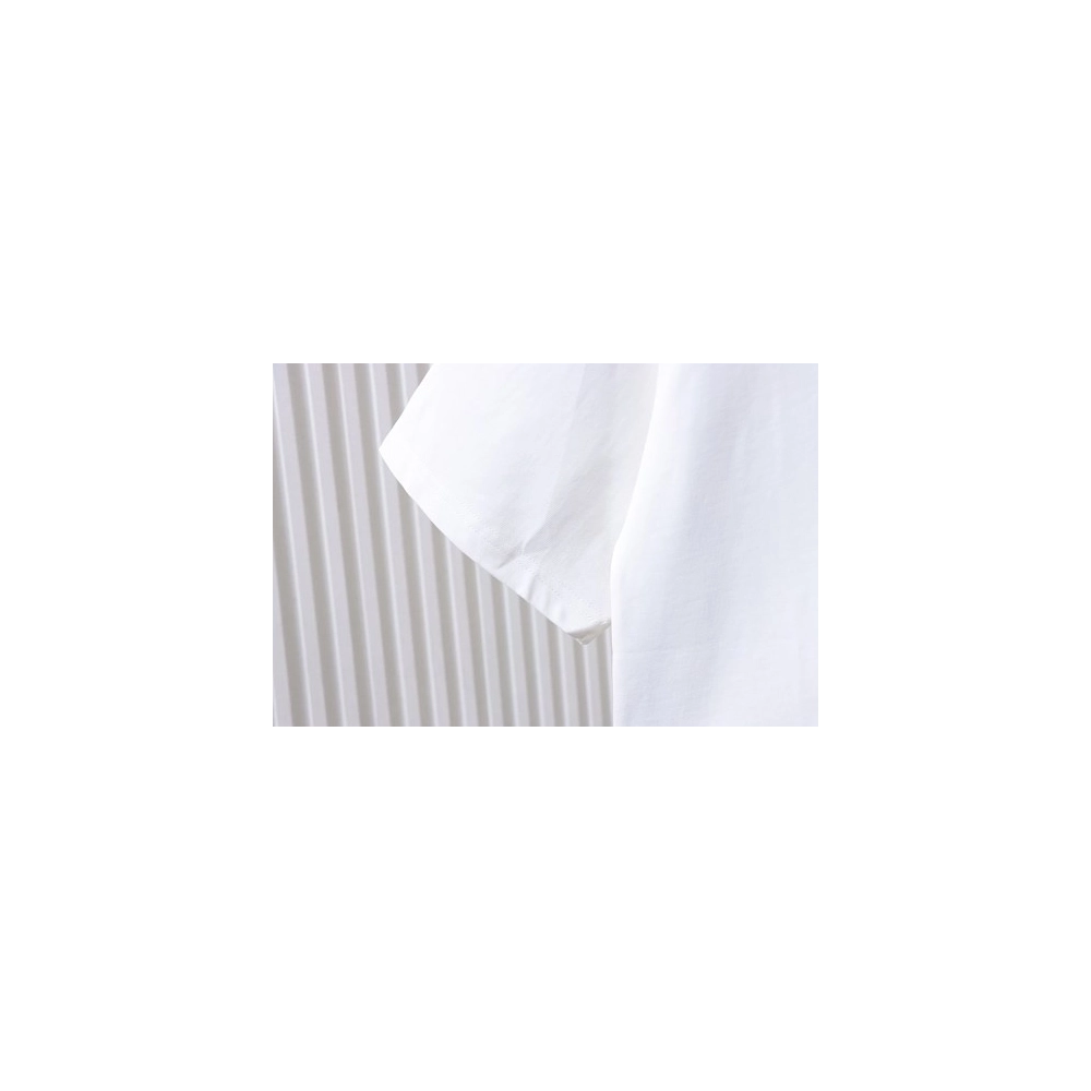 Prada Painted Logo Print T-shirt White,Prada T-shirts,T-Shirts,CLOTHES