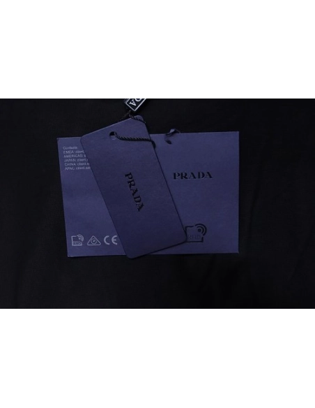 Prada Patch Pocket T-shirt Black,Prada T-shirts,T-Shirts,CLOTHES