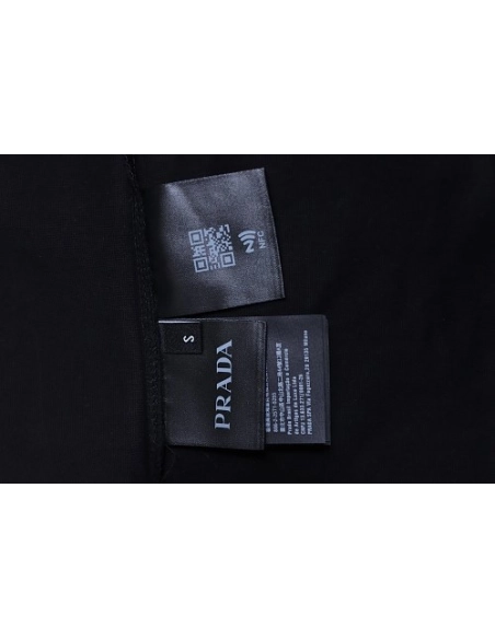 Prada Patch Pocket T-shirt Black,Prada T-shirts,T-Shirts,CLOTHES