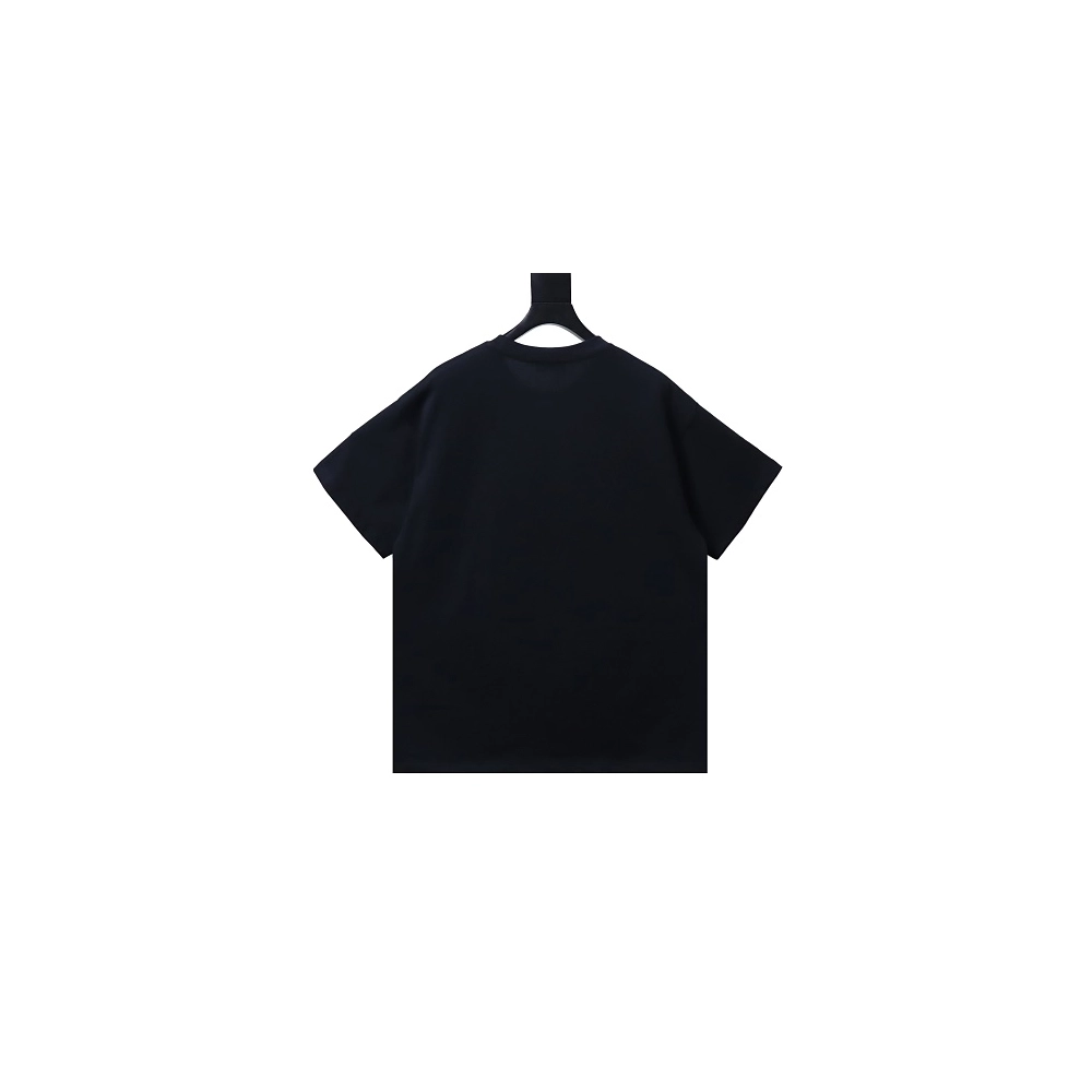 Prada Pocket Peony Print T-Shirt Black,Prada T-shirts,T-Shirts,CLOTHES