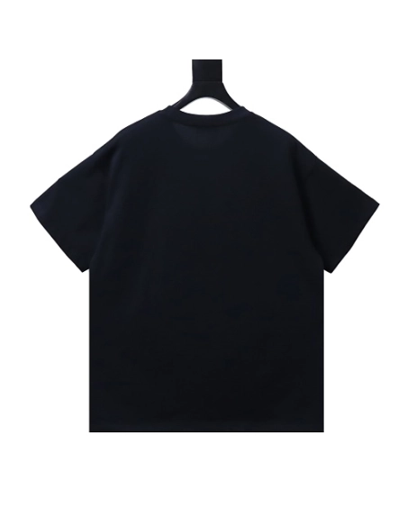 Prada Pocket Peony Print T-Shirt Black,Prada T-shirts,T-Shirts,CLOTHES