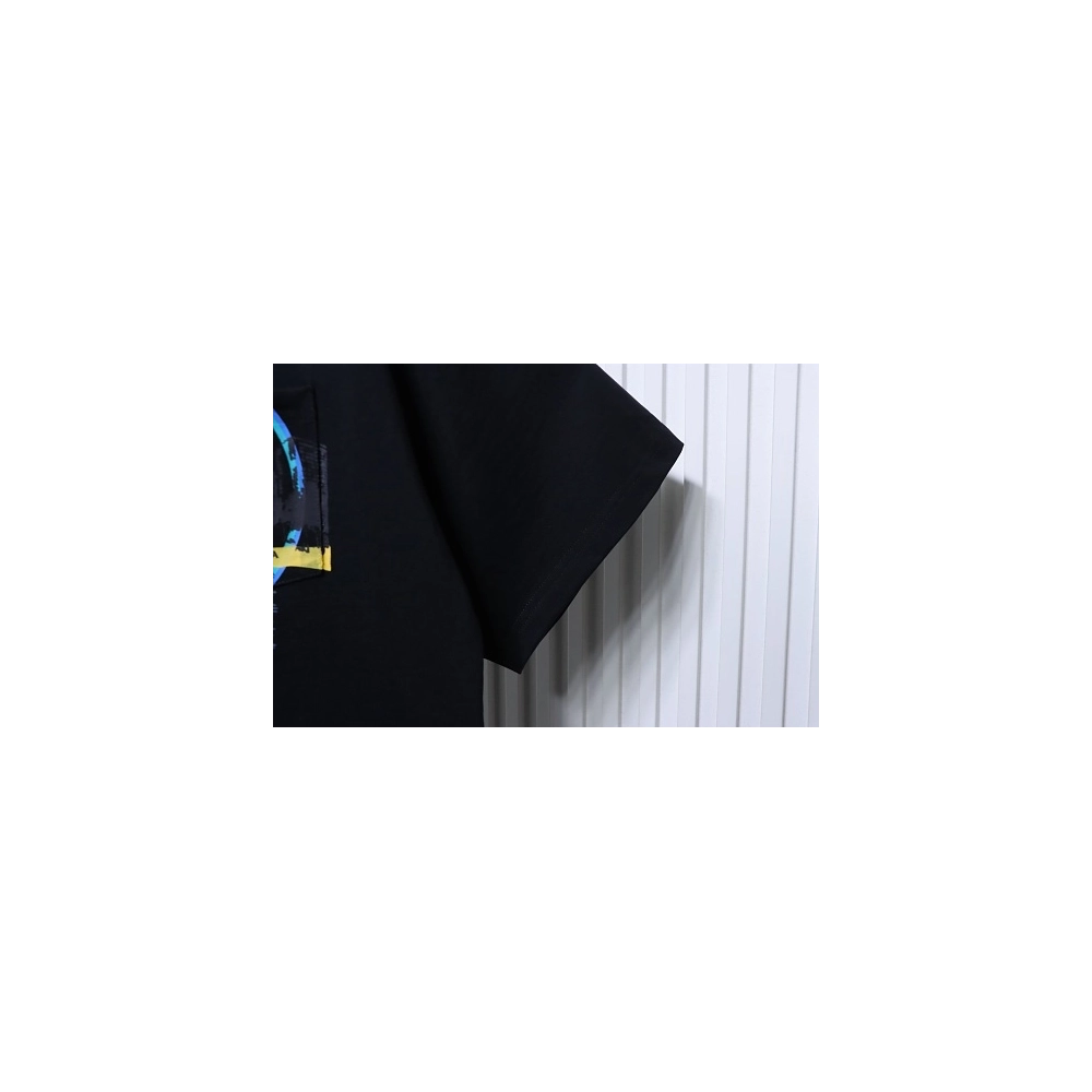 Prada Pocket Peony Print T-Shirt Black,Prada T-shirts,T-Shirts,CLOTHES