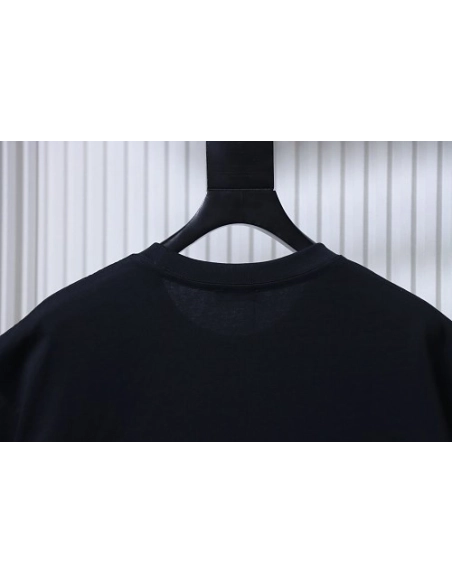Prada Pocket Peony Print T-Shirt Black,Prada T-shirts,T-Shirts,CLOTHES
