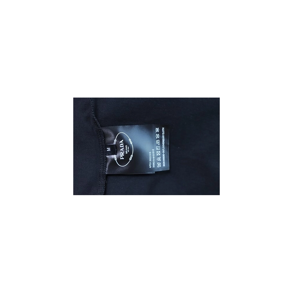 Prada Pocket Peony Print T-Shirt Black,Prada T-shirts,T-Shirts,CLOTHES