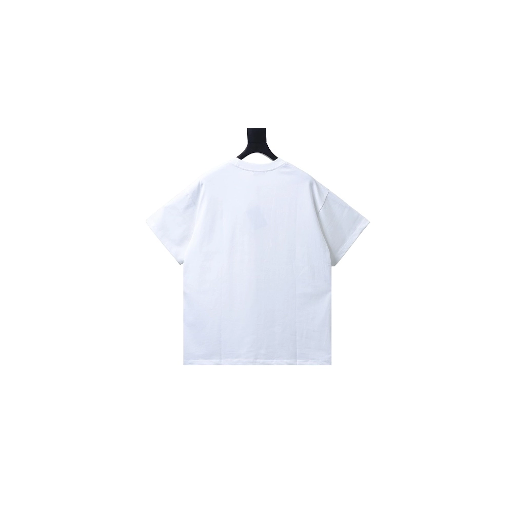 Prada Pocket Peony Print T-Shirt White,Prada T-shirts,T-Shirts,CLOTHES