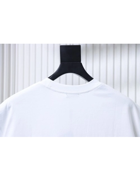 Prada Pocket Peony Print T-Shirt White,Prada T-shirts,T-Shirts,CLOTHES