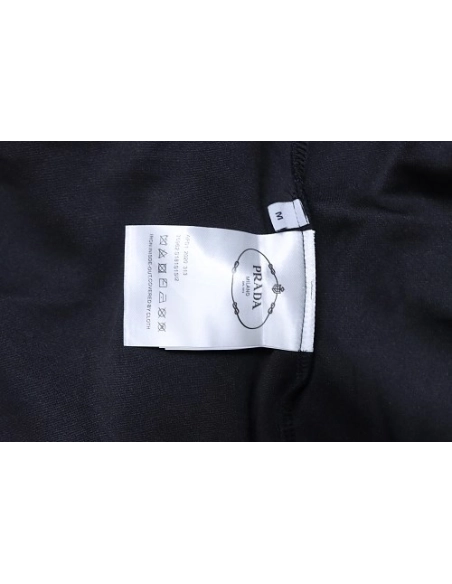 Prada Triangle Logo Hand-Drawn Print Shorts Black,Prada Shorts,Shorts,CLOTHES