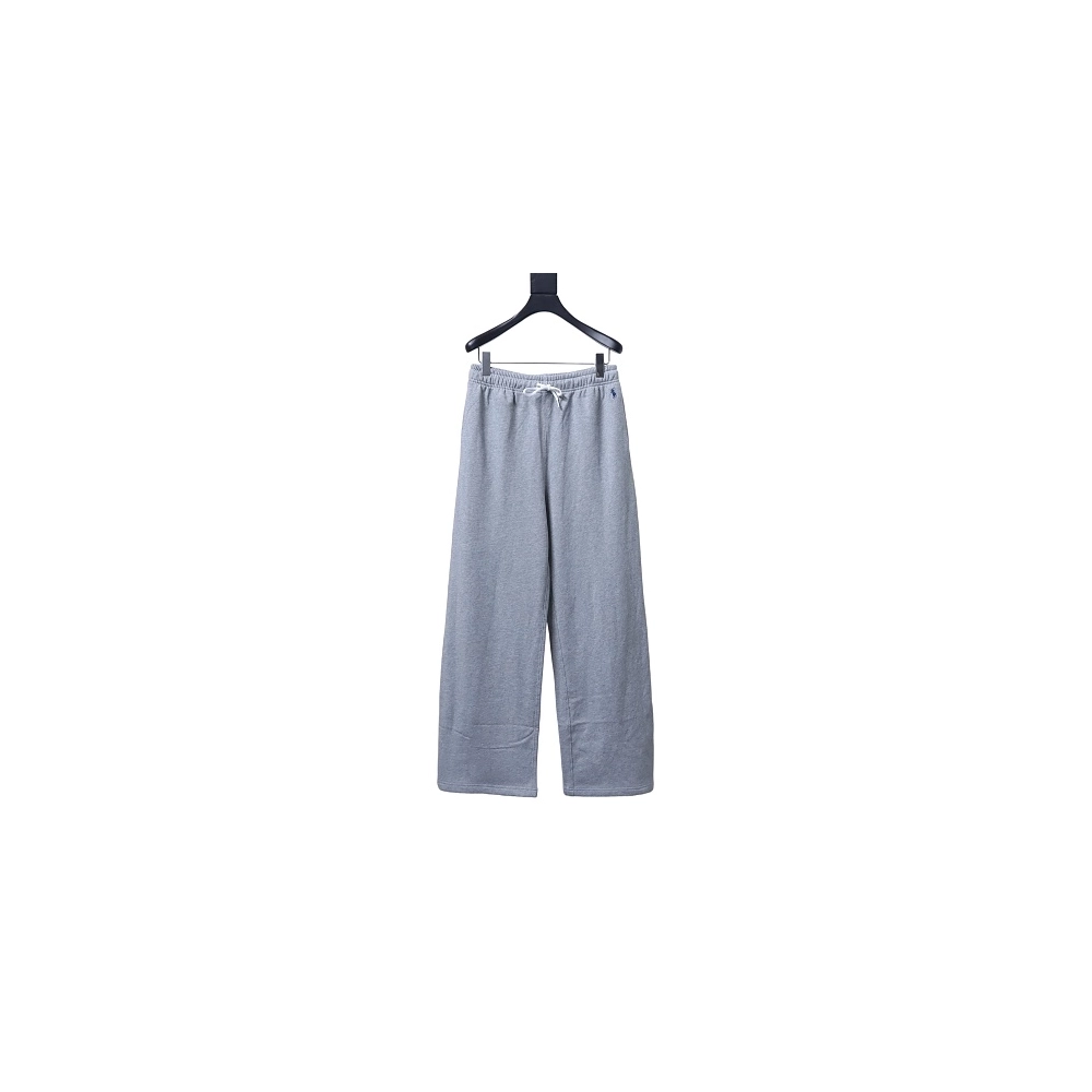 Ralph Lauren Embroidered Logo Casual Trousers Gray,Ralph Lauren Trousers,Jeans,CLOTHES