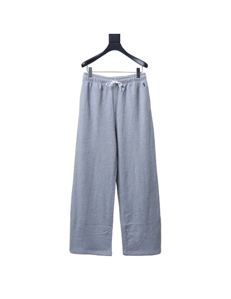 Ralph Lauren Embroidered Logo Casual Trousers Gray,Ralph Lauren Trousers,Jeans,CLOTHES