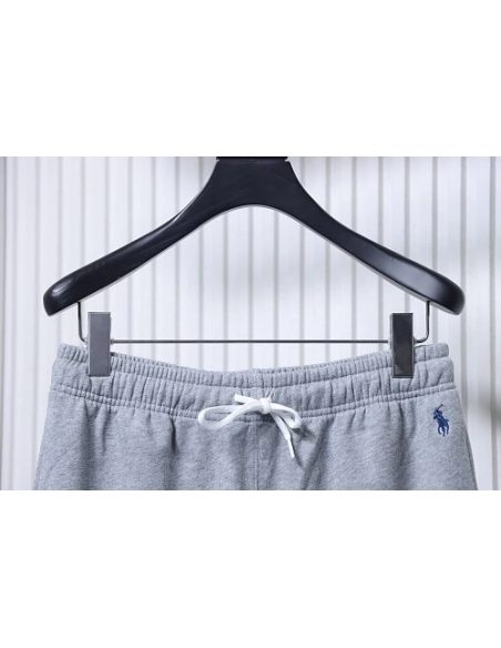 Ralph Lauren Embroidered Logo Casual Trousers Gray,Ralph Lauren Trousers,Jeans,CLOTHES