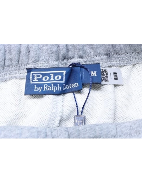 Ralph Lauren Embroidered Logo Casual Trousers Gray,Ralph Lauren Trousers,Jeans,CLOTHES