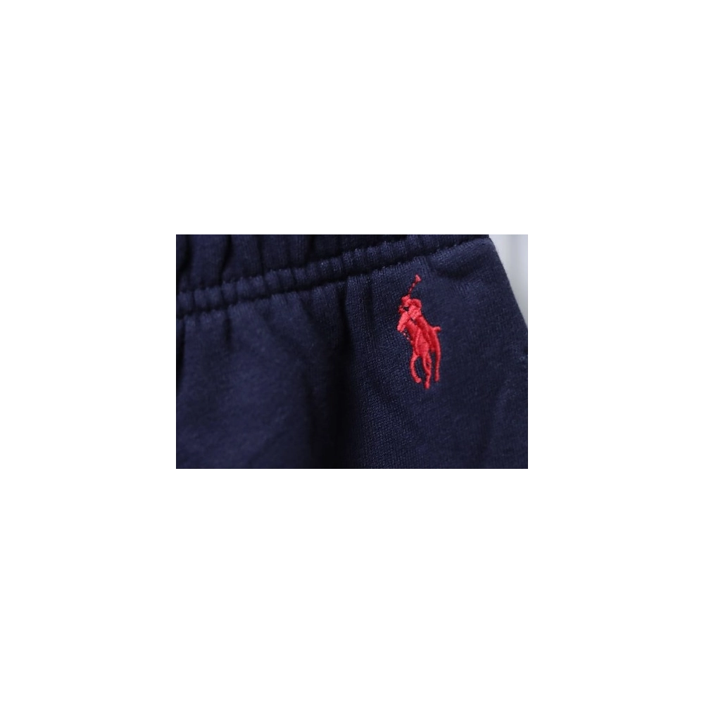 Ralph Lauren Red Embroidered Logo Casual Trousers Black,Ralph Lauren Trousers,Jeans,CLOTHES