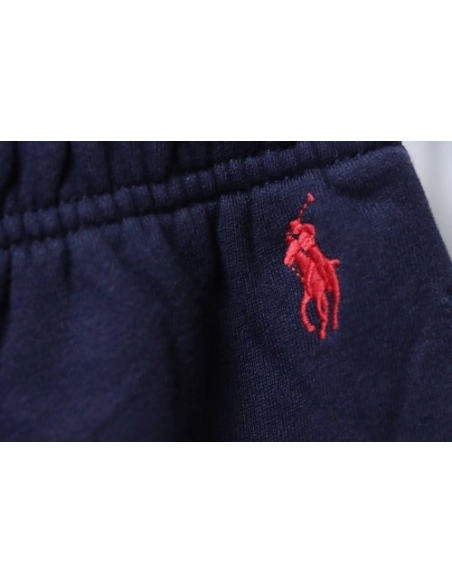 Ralph Lauren Red Embroidered Logo Casual Trousers Black,Ralph Lauren Trousers,Jeans,CLOTHES