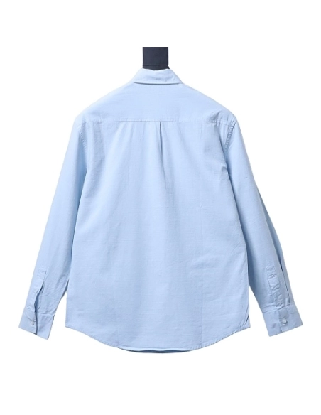 Ralph Lauren Small Warhorse Logo Embroidered Long-Sleeve Shirt Blue,Ralph Lauren T-Shirts,T-Shirts,CLOTHES