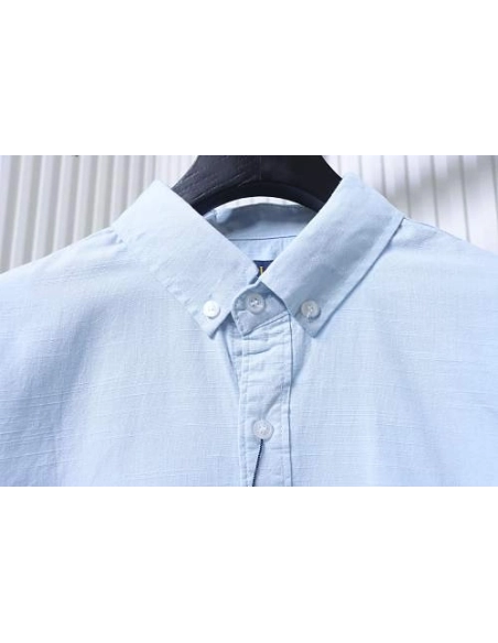 Ralph Lauren Small Warhorse Logo Embroidered Long-Sleeve Shirt Blue,Ralph Lauren T-Shirts,T-Shirts,CLOTHES