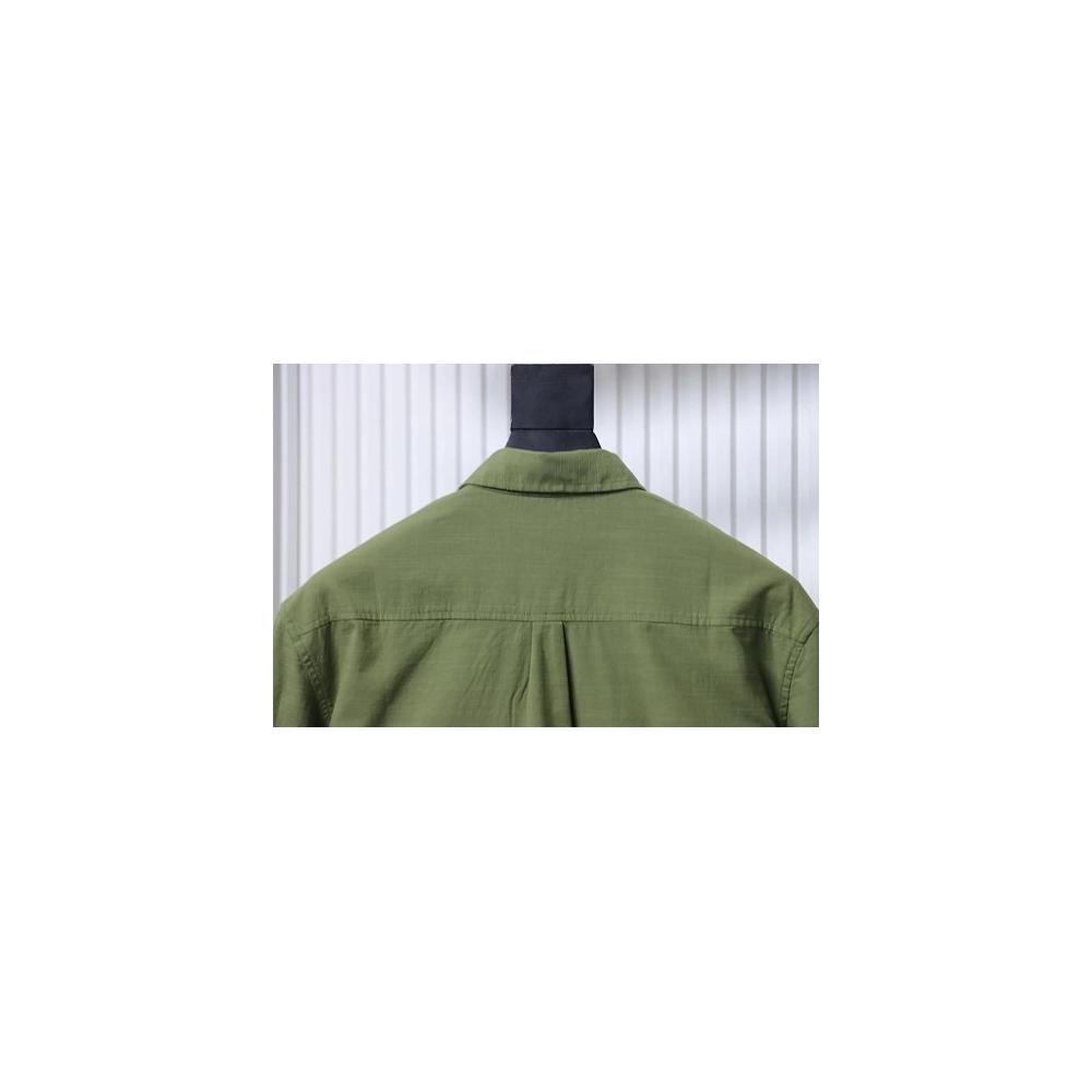 Ralph Lauren Small Warhorse Logo Embroidered Long-Sleeve Shirt Green,Ralph Lauren T-Shirts,T-Shirts,CLOTHES