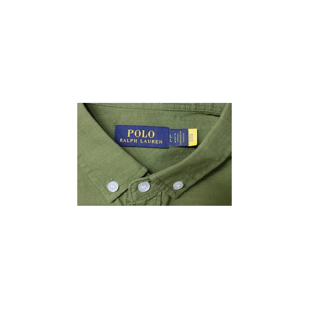 Ralph Lauren Small Warhorse Logo Embroidered Long-Sleeve Shirt Green,Ralph Lauren T-Shirts,T-Shirts,CLOTHES