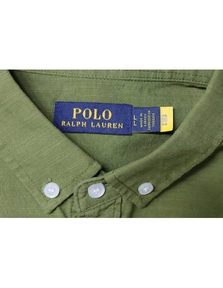 Ralph Lauren Small Warhorse Logo Embroidered Long-Sleeve Shirt Green,Ralph Lauren T-Shirts,T-Shirts,CLOTHES