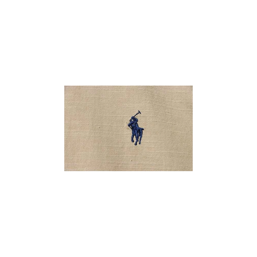 Ralph Lauren Small Warhorse Logo Embroidered Long-Sleeve Shirt Khaki,Ralph Lauren T-Shirts,T-Shirts,CLOTHES