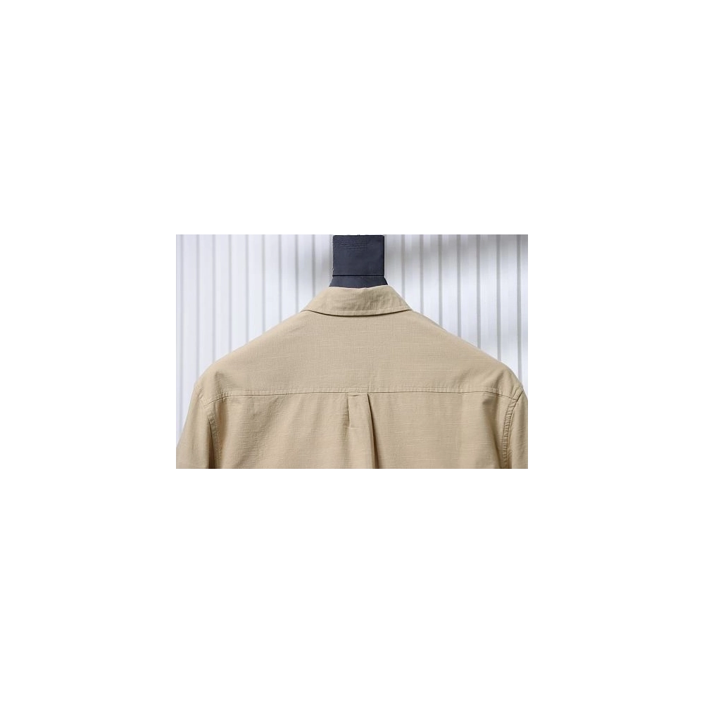 Ralph Lauren Small Warhorse Logo Embroidered Long-Sleeve Shirt Khaki,Ralph Lauren T-Shirts,T-Shirts,CLOTHES