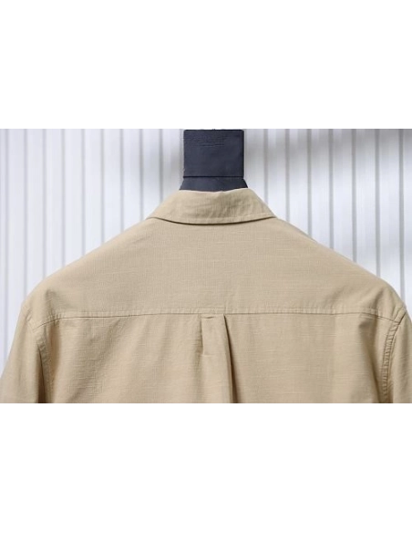 Ralph Lauren Small Warhorse Logo Embroidered Long-Sleeve Shirt Khaki,Ralph Lauren T-Shirts,T-Shirts,CLOTHES