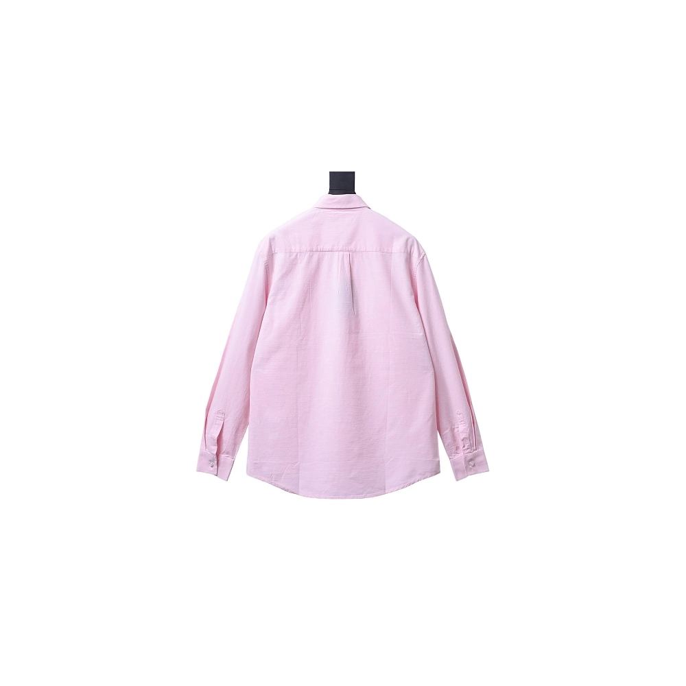 Ralph Lauren Small Warhorse Logo Embroidered Long-Sleeve Shirt Pink,Ralph Lauren T-Shirts,T-Shirts,CLOTHES