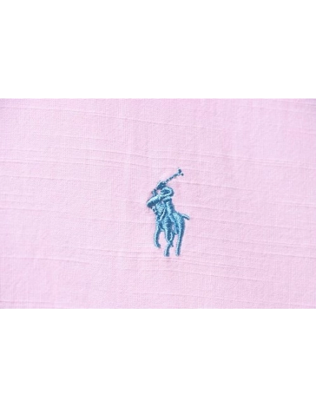 Ralph Lauren Small Warhorse Logo Embroidered Long-Sleeve Shirt Pink,Ralph Lauren T-Shirts,T-Shirts,CLOTHES
