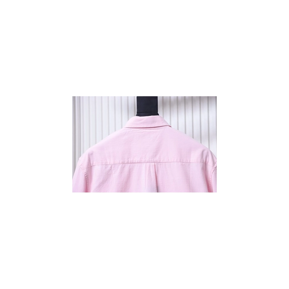 Ralph Lauren Small Warhorse Logo Embroidered Long-Sleeve Shirt Pink,Ralph Lauren T-Shirts,T-Shirts,CLOTHES