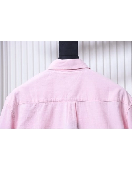 Ralph Lauren Small Warhorse Logo Embroidered Long-Sleeve Shirt Pink,Ralph Lauren T-Shirts,T-Shirts,CLOTHES