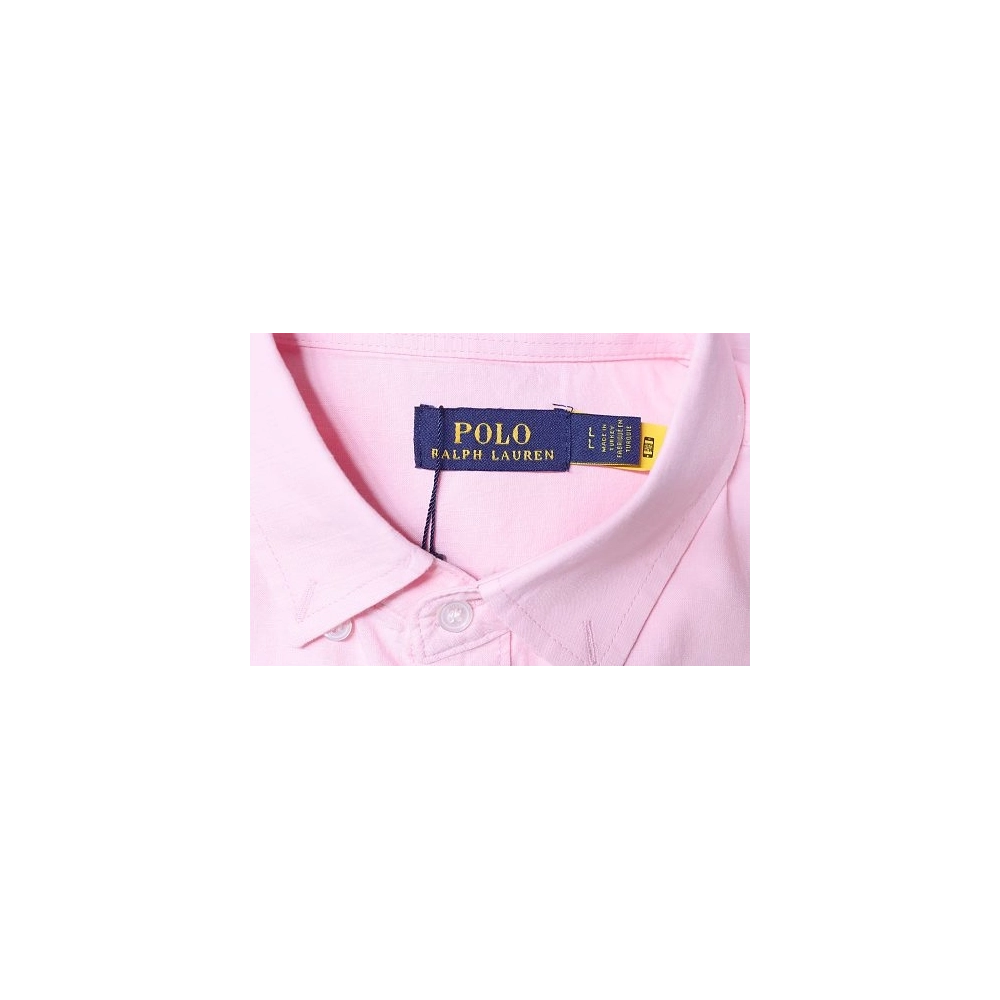 Ralph Lauren Small Warhorse Logo Embroidered Long-Sleeve Shirt Pink,Ralph Lauren T-Shirts,T-Shirts,CLOTHES