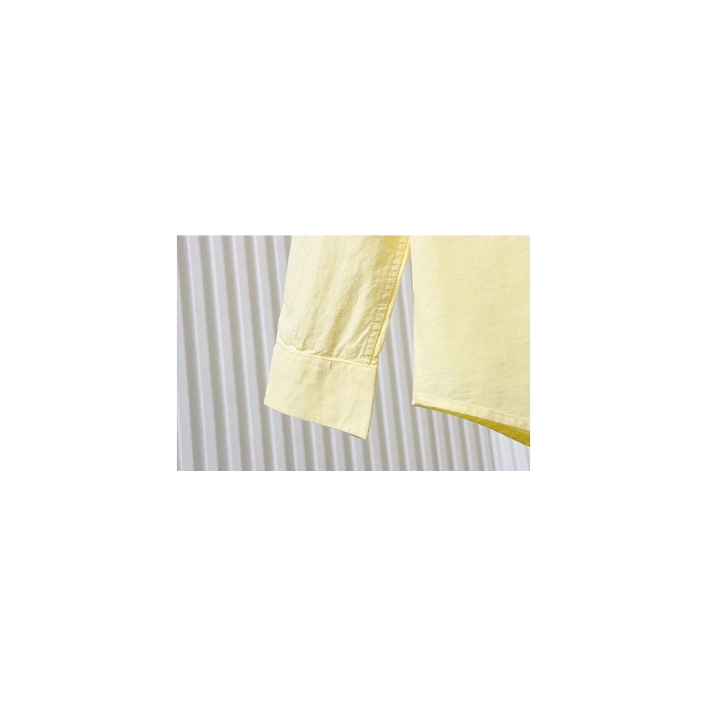 Ralph Lauren Small Warhorse Logo Embroidered Long-Sleeve Shirt Yellow,Ralph Lauren T-Shirts,T-Shirts,CLOTHES