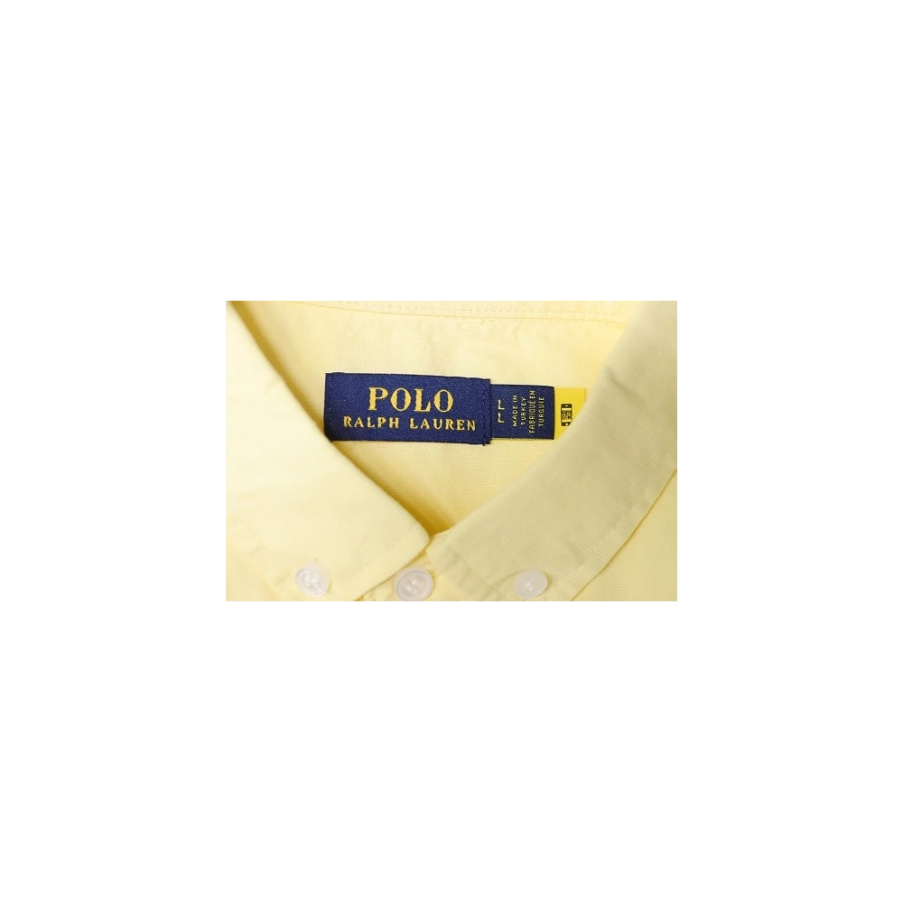 Ralph Lauren Small Warhorse Logo Embroidered Long-Sleeve Shirt Yellow,Ralph Lauren T-Shirts,T-Shirts,CLOTHES