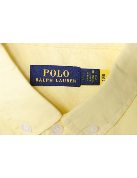 Ralph Lauren Small Warhorse Logo Embroidered Long-Sleeve Shirt Yellow,Ralph Lauren T-Shirts,T-Shirts,CLOTHES