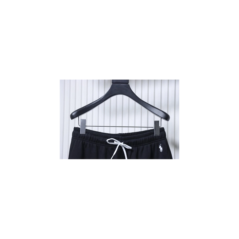 Ralph Lauren White Embroidered Logo Casual Trousers Black,Ralph Lauren Trousers,Jeans,CLOTHES