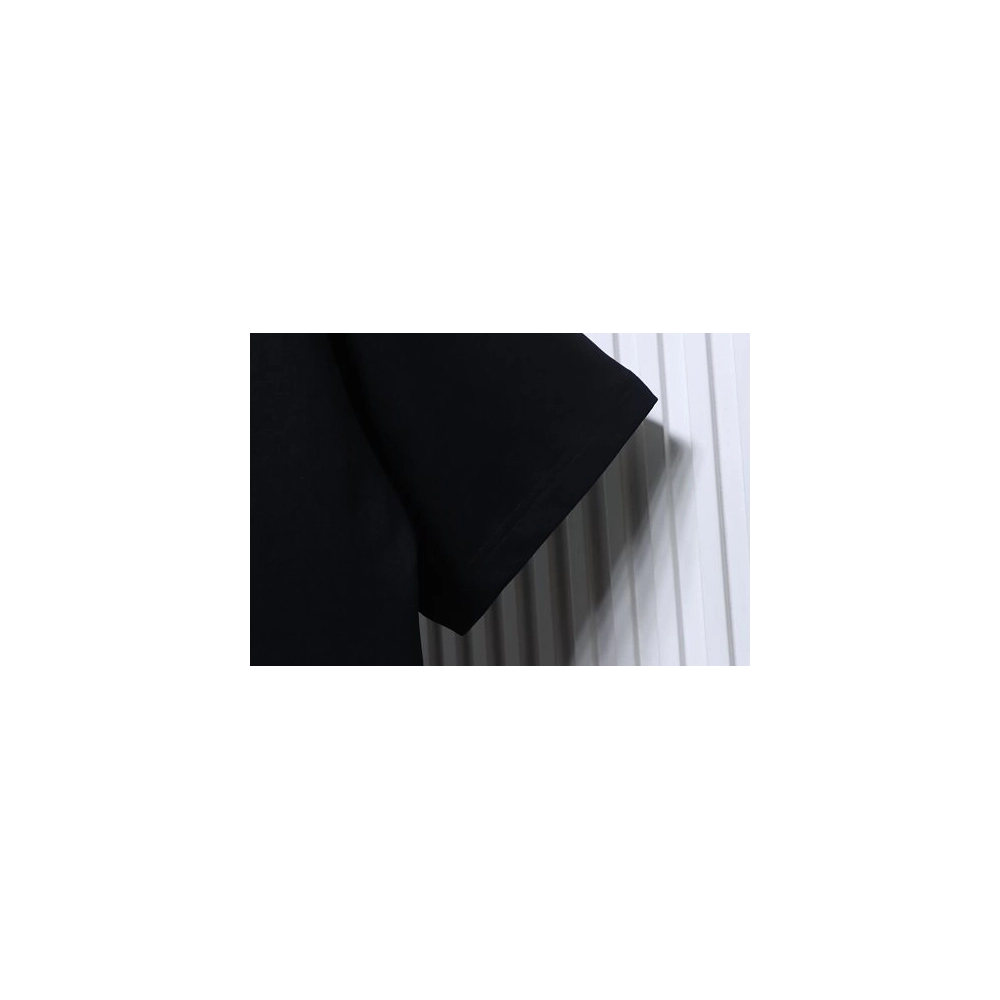 Stone Island Letter Embroidery T-Shirt Black,Stone Island T-Shirts,T-Shirts,CLOTHES